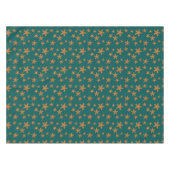 Orange Starfish-Muster Tischdecke (Vorderseite (Horizontal))