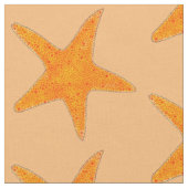 Orange Starfish Star Muschel Beach Ocean Stoff (Nahaufnahme)