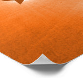 Orange Stars in Night Sky Poster (Ecke)