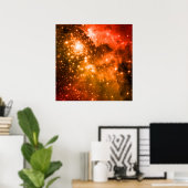 Orange Stars Poster (Heimbüro)