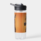 Orange Steampunk Giraffe, Trinkflasche (Rechts)