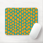Orange Stellen und Linien Mousepad (Mit Mouse)