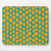 Orange Stellen und Linien Mousepad (Vorne)