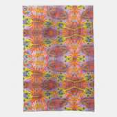 Orange Stern-Insel 3 Geschirrtuch (Vertikal)