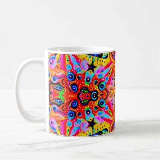 Orange Stern-Insel Kaffeetasse (Links)