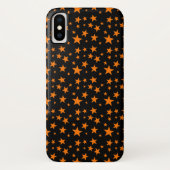 Orange Sterne auf schwarz | Halloween Fun Case-Mate iPhone Hülle (Rückseite)