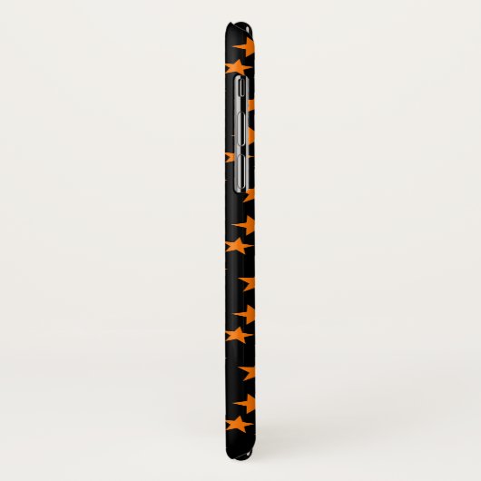 Orange Sterne auf schwarz | Halloween Fun Case-Mate iPhone Hülle (Hinten/Links)