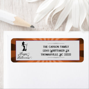 Orange Sternexplosion Hexe Halloween