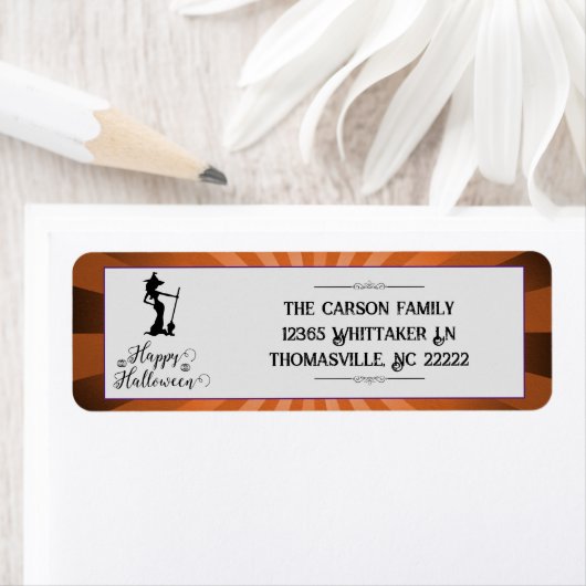 Orange Sternexplosion Hexe Halloween (Insitu)