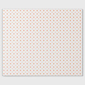Orange Sternexplosion Pattern Retro Weihnachten Geschenkpapier (Flach)