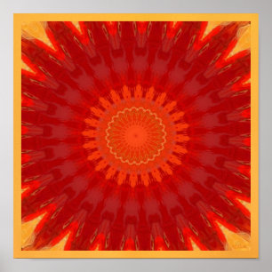 Orange Sternexplosion Poster