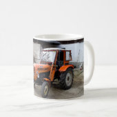 Orange Steyr Tractor KL II Kaffeetasse (VorderseiteRechts)
