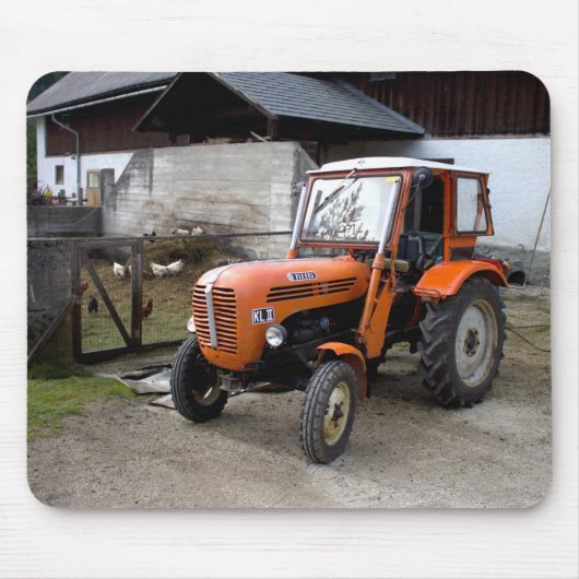 Orange Steyr Tractor KL II Mousepad (Vorne)