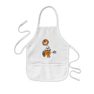 Orange Stick Figure Fußball T-Shirts und Geschenke Kinderschürze