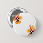 orange Stiefmütterchen Button (Vorne & Hinten)