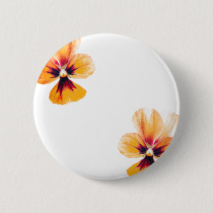 orange Stiefmütterchen Button