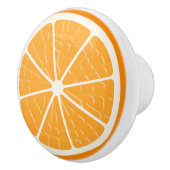 Orange-Stilisierte Fruchtscheibe Keramikknauf (Rechts)