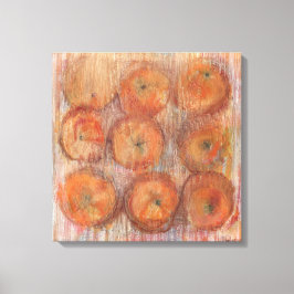 Orange Still Life Grosse Wand Art Canvas Print Leinwanddruck