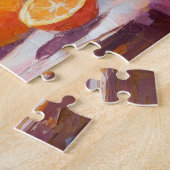 Orange Still Life Moderne beeindruckende Kunst Puzzle (Seite)