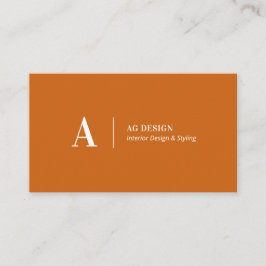 Orange Stilvolle, moderne Minimal Business Cards Visitenkarte