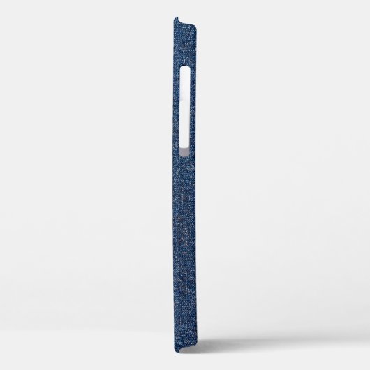 Orange Stitch, Double Denim Patch. Case-Mate iPhone Hülle (Rückseite / Links)