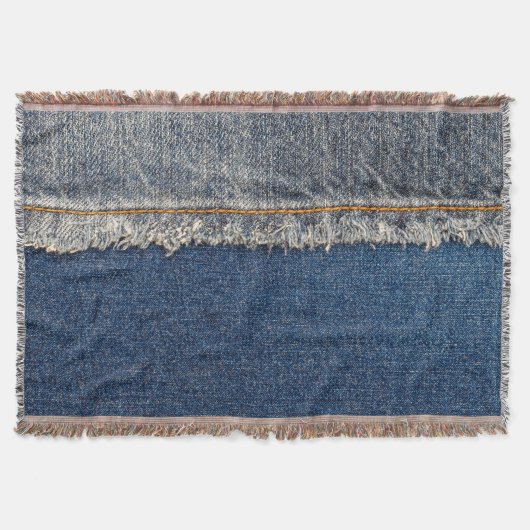 Orange Stitch, Double Denim Patch. Decke (Vorderseite)