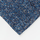 Orange Stitch, Double Denim Patch. Fleecedecke (Ecke)