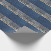 Orange Stitch, Double Denim Patch. Geschenkpapier (Ecke)