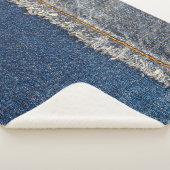 Orange Stitch, Double Denim Patch. Sherpadecke (3/4)