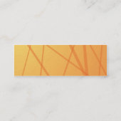 Orange Stöcke - dünn Mini Visitenkarte (Rückseite)