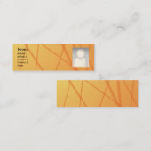 Orange Stöcke - dünn Mini Visitenkarte (Vorne/Hinten)