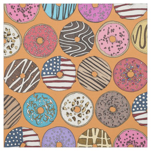 Orange Stoff (Muster)