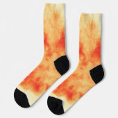 Orange Storm Cloud Socken (Linkes Detail)