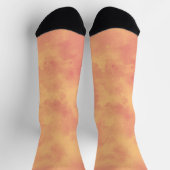 Orange Storm Clouds Socken (Oben)
