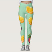 Orange, Strawberry vitamines Leggings (Vorderseite)