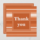 Orange Streifen danke Karte (Vorne/Hinten)