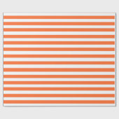 Orange Streifen Geschenkpapier (Flach)