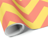 Orange Streifen Geschenkpapier (Rolleneckpunkt)