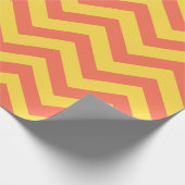 Orange Streifen Geschenkpapier (Ecke)