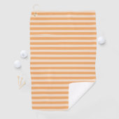 Orange Streifen Golfhandtuch (Insitu)