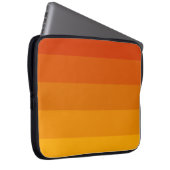 Orange Streifen Laptopschutzhülle (Vorne Rechts)