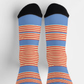 Orange Streifen lt Blue Socken (Oben)