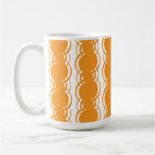 Orange Streifen-Muster-Tasse Kaffeetasse (Links)