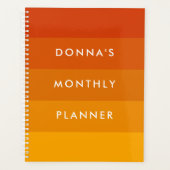 Orange Streifen Planer (Vorderseite)