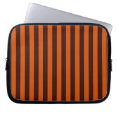 Orange Streifen Retro Stil anpassen! Laptopschutzhülle (Vorderseite)