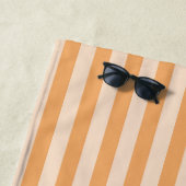 Orange Streifen Strandtuch (Beispiel)