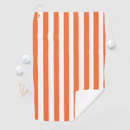 Orange Stripe Golf Handtuch (Insitu)