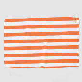 Orange Stripe Golf Handtuch (Horizontal)