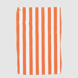 Orange Stripe Golf Handtuch