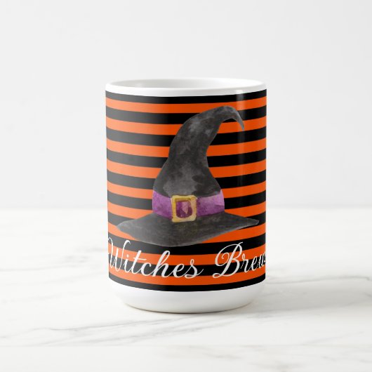 Orange Stripe Hexen Brew Kaffeetasse (Mittel)